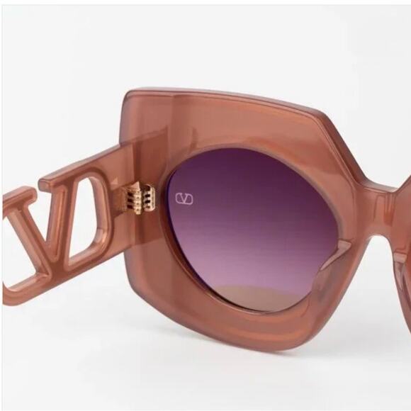 New! Valentino V SOUL VLS 127B Designer Brown Sunglasses, Authentic main image 10